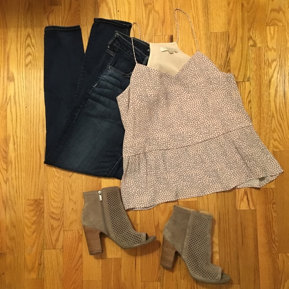 Pink Loft Peplum Top